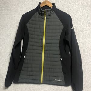 Eddie Bauer Jacket Womens Large Performance Hybrid Goose-down Zip Up Puffer